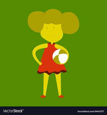 Young girl is padel tennis player takes the ball vector image