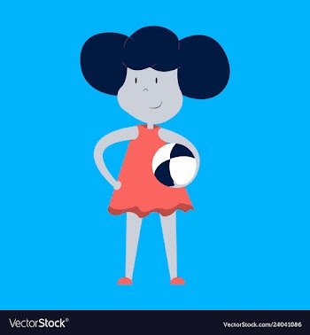 Young girl is padel tennis player takes the ball vector image