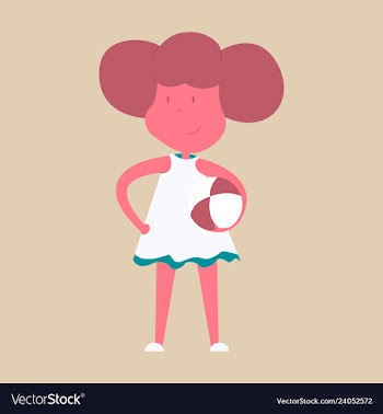 Young girl is padel tennis player takes the ball vector image
