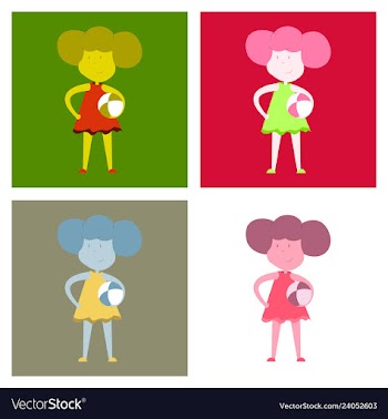 Young girl is padel tennis player takes the ball vector image