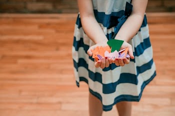 Young Hands With Confetti