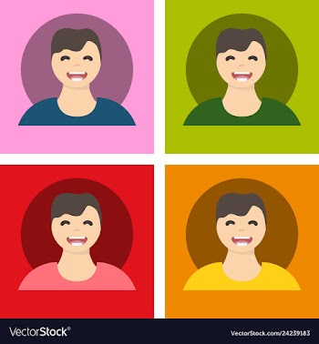 Young handsome men with various hairstyle vector image