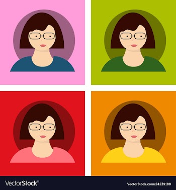 Young handsome women with various hairstyle vector image