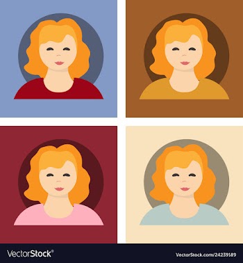 Young handsome women with various hairstyle vector image