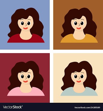 Young handsome women with various hairstyle vector image