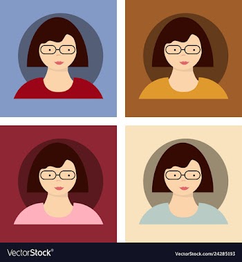 Young handsome women with various hairstyle vector image