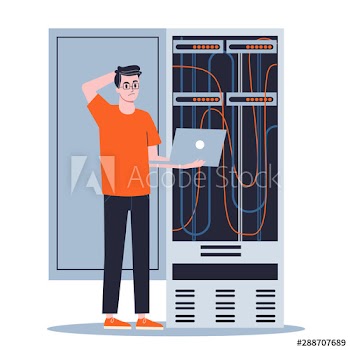 Young male sysadmin