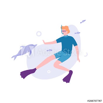Young man diver