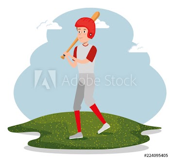 young man practicing baseball