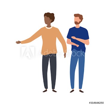 young men avatar character icons design