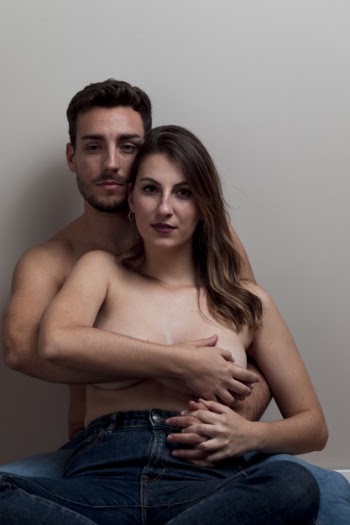 Young naked couple embracing Free Photo