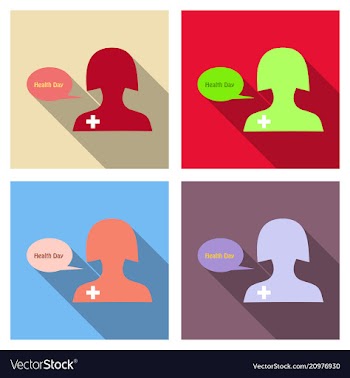 Young professional doctors of doctors with vector image