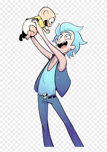 Young Rick With Baby Morty By Spanish-scoot - Baby Morty Rick And Morty
