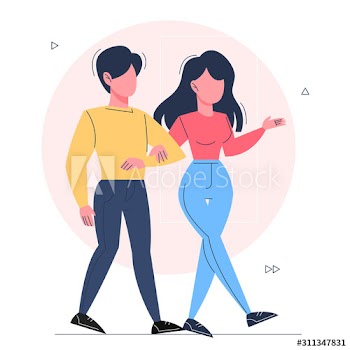 Young romantic couple on a date