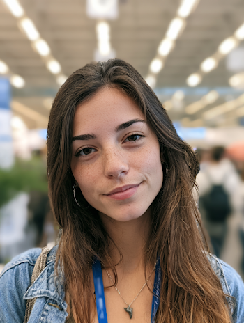 Young Woman at Business Fair