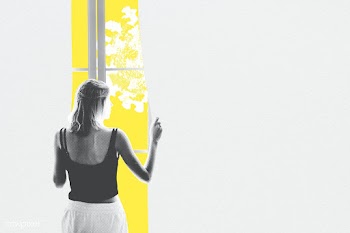 Young woman looking out of the window during coronavirus quarantine | Free  illustration - 2311845