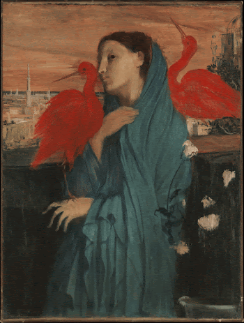 Young Woman with Ibis (ca. | Free Photo - rawpixel