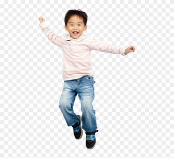 Your Child's - Boy And Girl Jumping