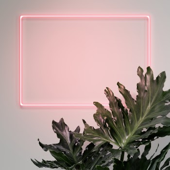Your design here neon sign Free Psd