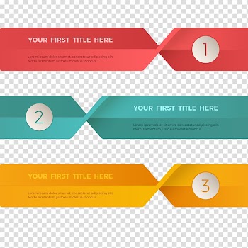Your first title here , Adobe Illustrator Template, Flatbed color banner template transparent background PNG clipart