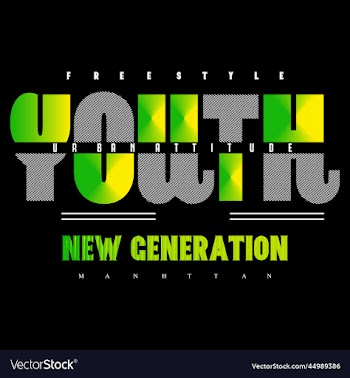 youth typography design t - shirt print