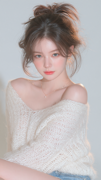 Youthful Elegance in Cozy Knitwear