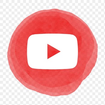 YouTube app icon png with a watercolor… | Free stock illustration | High Resolution graphic