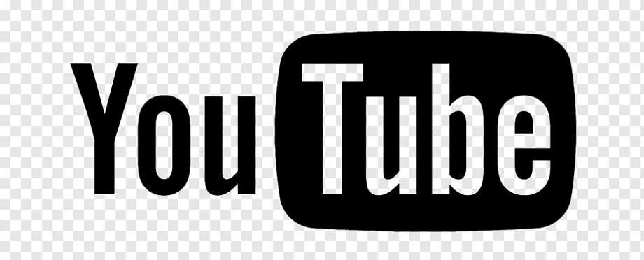 YouTube Logo Black and white Computer Icons, youtube, white, text, trademark png