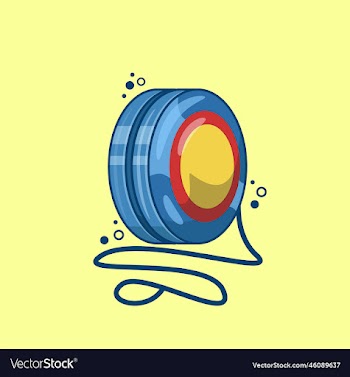 yoyo toy with string cartoon
