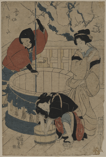 Yuki no ashita. Original from the Library | Free Photo - rawpixel
