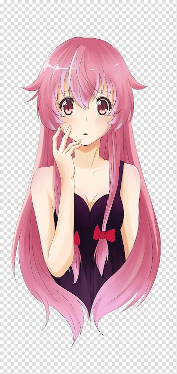 Yuno Gasai Aru Akise Anime Future Diary Yukiteru Amano, anime amour transparent background PNG clipart
