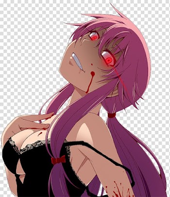 Yuno Gasai Future Diary Yukiteru Amano Anime, Anime transparent background PNG clipart