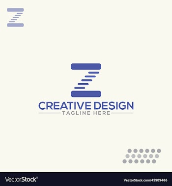 z harmonium letter logo design