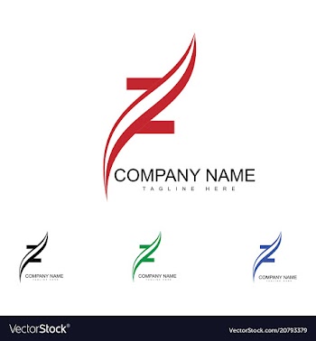 Z letter logo design vector image