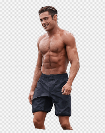 Zac Efron Muscled transparent PNG - StickPNG