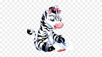 Zebra Cartoon Clipart 6 1 - Girl Zebra Clipart