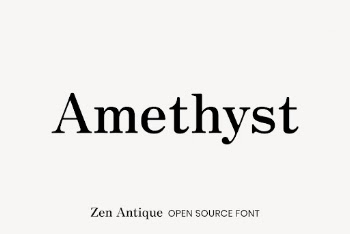 Zen Antique open source font | Free Font Add-on - rawpixel