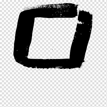 Zen Genesis A Brushes Set , square black line illustration transparent background PNG clipart