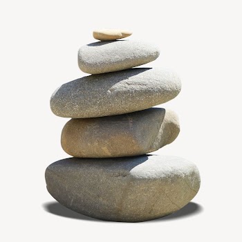 Zen rocks isolated image on white | Free Photo - rawpixel
