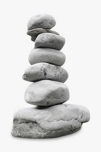 Zen stacked stones collage element | Free PSD - rawpixel