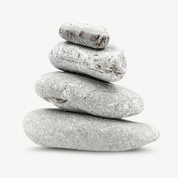 Zen stones collage element, isolated | Free PSD - rawpixel