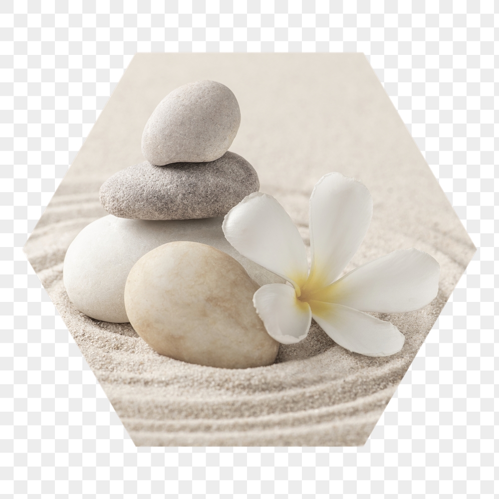 Zen stones png badge sticker, | Free PNG - rawpixel