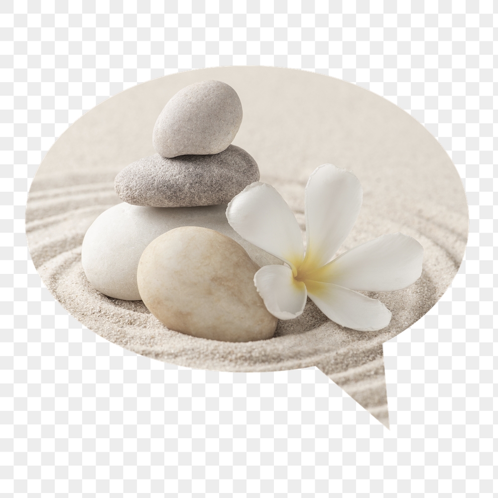 Zen stones png badge sticker, | Free PNG - rawpixel