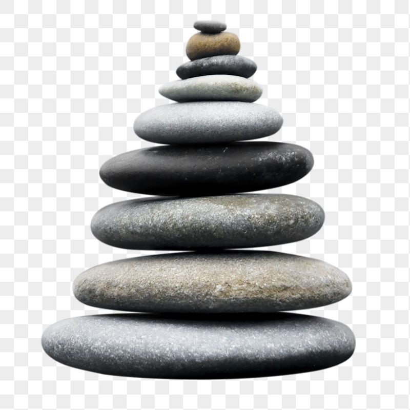 Zen stones png sticker, mental | Free PNG - rawpixel