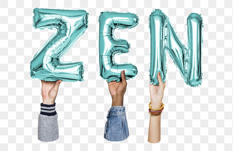 Zen word png, hands holding | Free PNG - rawpixel