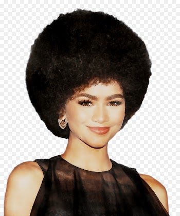 Zendaya Hairstyle Afro-textured hair Wig -  