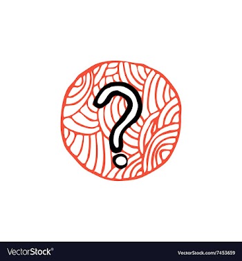 Zentangle icon question vector image