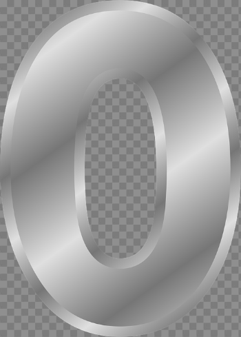 Zero Number PNG Image with Transparent Background