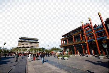 Zhengyangmen Beijing Dashilan Qianmen Street Stock photography - fig front door dashanlan hd photography 