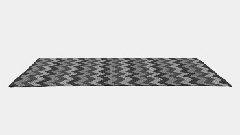Zigzag pattern rug, black and | Free Photo - rawpixel